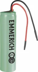 Litij-ionski akumulator s kablom Emmerich ICR-18650 NQ-SP 3.7 V 2600 mAh (Ø x V) 18.4 mm x 70 mm 233974