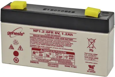 EnerSys Hawker Standby Genesis NP1.2-6 svinčeni akumulator 6 V 1.2 Ah svinčevo-koprenast (ŠxVxG) 97 x 56 x 25mm ploščati vtič, 6,35mm brez vzdrževanja