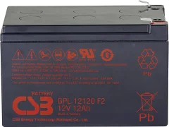 CSB Battery GPL 12120 GPL12120F2 svinčeni akumulator 12 V 12 Ah svinčevo-koprenast (Š x V x G) 151 x 100 x 98 mm ploščati vtič\, 6\,35 mm brez vzdrževanja\, nizko samopraznjenje
