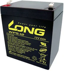 Long WP5-12/F2 WP5-12/F2 svinčeni akumulator 12 V 5 Ah svinčevo-koprenast (Š x V x G) 90 x 107 x 70 mm ploščati vtič\, 6\,35 mm nizko samopraznjenje\, brez vzdrževanja
