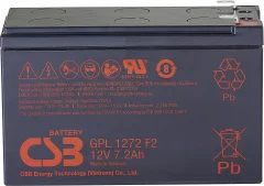 CSB Battery GPL 1272 GPL1272-F2FR svinčeni akumulator 12 V 7.2 Ah svinčevo-koprenast (Š x V x G) 151 x 98 x 65 mm ploščati vtič\, 6\,35 mm brez vzdrževanja\, nizko samopraznjenje