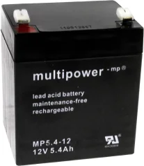multipower PB-12-5\,4-4\,8 MP5\,4-12 svinčeni akumulator 12 V 5.4 Ah svinčevo-koprenast (Š x V x G) 90 x 107 x 70 mm ploščati vtič 4\,8 mm brez vzdrževanja\, nizko samopraznjenje