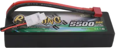 Gens ace lipo akumulatorski paket za modele 7.4 V 5500 mAh Število celic: 2 50 C škatlasto trdo ohišje T-priključni sistem