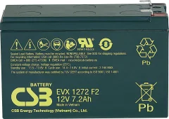Svinčev akumulator 12 V 7.2 Ah CSB Battery EVX 1272 EVX1272F2 svinčeno-koprenasti (AGM) (Š x V x G) 151 x 99 x 65 mm ploščati vtič 6.35 mm stabilni cikli\, brez vzdrževanja