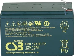 Svinčev akumulator 12 V 12 Ah CSB Battery EVX 12120 EVX12120F2 svinčeno-koprenasti (AGM) (Š x V x G) 151 x 100 x 98 mm ploščati vtič 6.35 mm stabilni cikli\, brez vzdrževanja