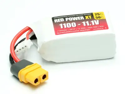 Red Power lipo akumulatorski paket za modele 11.1 V 1100 mAh   mehka torba XT60