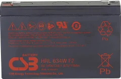 CSB Battery HRL 634W high-rate longlife HRL634W svinčeni akumulator 6 V 8.4 Ah svinčevo-koprenast (Š x V x G) 151 x 99 x 34 mm ploščati vtič\, 6\,35 mm brez vzdrževanja\, nizko samopraznjenj