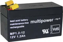 multipower PB-12-1\,2-4\,8 MP1\,2-12 svinčeni akumulator 12 V 1.2 Ah svinčevo-koprenast (Š x V x G) 97 x 59 x 43 mm ploščati vtič 4\,8 mm brez vzdrževanja\, nizko samopraznjenje\, vds certif