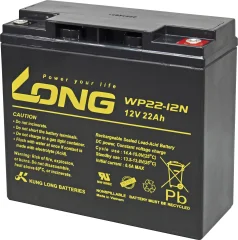 Long WP22-12N WP22-12N svinčeni akumulator 12 V 22 Ah svinčevo-koprenast (Š x V x G) 181 x 167 x 76 mm M6-vijačni priklop nizko samopraznjenje\, brez vzdrževanja
