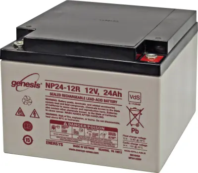 EnerSys Genesis NP24-12 svinčeni akumulator 12 V 24 Ah svinčevo-koprenast (ŠxVxG) 166 x 125 x 175mm M5-vijačni priklop brez vzdrževanja, vds certifika