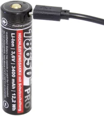 kraftmax Pro USB USB-C® akumulator 18650  Li-Ion 3.6 V 3400 mAh