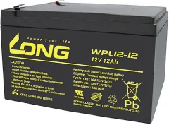 Long WPL12-12 WPL12-12 svinčeni akumulator 12 V 12 Ah svinčevo-koprenast (Š x V x G) 151 x 93 x 98 mm ploščati vtič\, 6\,35 mm nizko samopraznjenje\, brez vzdrževanja