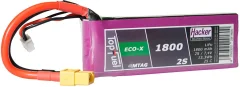 Hacker lipo akumulatorski paket za modele 7.4 V 1800 mAh Število celic: 2 25 C mehka torba XT60