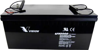 Vision 6FM200DX VIS6FM200DX svinčeni akumulator 12 V 200 Ah svinčevo-koprenast (ŠxVxG) 522 x 240 x 238mm M8-vijačni priklop brez vzdrževanja, obstojno