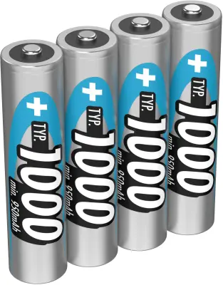 Micro (AAA) akumulator NiMH Ansmann HR03 1000 mAh 1.2 V 4 kosi