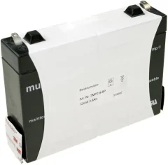 Svinčev akumulator 12 V 2.8 Ah multipower MP2\,8-12 MP2\,8-12 svinčevo-koprenast (AGM) 132 x 104 x 33 mm ploščati vtič 4.8 mm