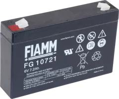 Fiamm PB-6-7\,2 FG10721 svinčeni akumulator 6 V 7.2 Ah svinčevo-koprenast (Š x V x G) 150 x 100 x 34 mm ploščati vtič 4\,8 mm brez vzdrževanja\, nizko samopraznjenje