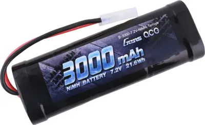 Gens ace nimh akumulatorski paket za modele 7.2 V 3000 mAh Število celic: 6  palica Tamiya