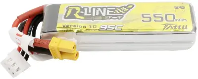 Tattu lipo akumulatorski paket za modele 7.4 V 550 mAh Število celic: 2 95 C mehka torba