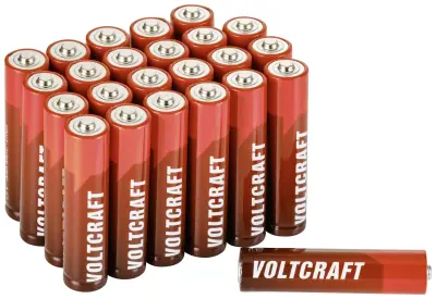 VOLTCRAFT Industrial LR03 micro (AAA)-baterija alkalno-manganov 1350 mAh 1.5 V 24 kos