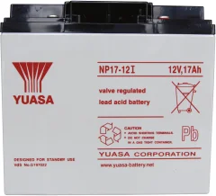 Svinčev akumulator 12 V 17 Ah Yuasa NP17-12 svinčevo-koprenast (AGM) 181 x 167 x 76 mm M5-vijačni priklop\, brez vzdrževanja