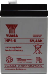 Svinčev akumulator 6 V 4 Ah Yuasa NP4-6 svinčevo-koprenast (AGM) 70 x 106 x 47 mm ploščati vtič 4.8 mm brez vzdrževanja