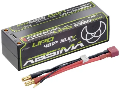 Absima lipo akumulatorski paket za modele 15.2 V 5900 mAh Število celic: 6 140 C trdo ohišje 5 mm\, T-vtičnica