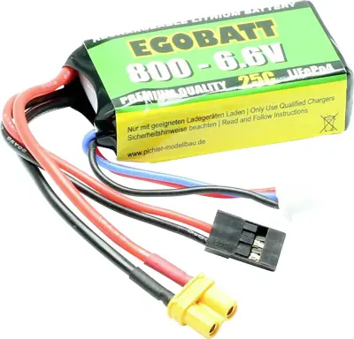 Pichler life akumulatorski paket za modele 6.6 V 800 mAh Število celic: 2 25 C mehka torba JR\, XT30