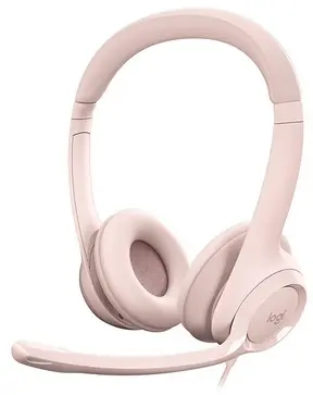 LOGITECH H390, USB stereo slušalke, roza