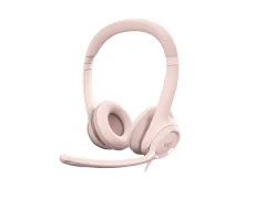 LOGITECH H390, USB stereo slušalke, roza