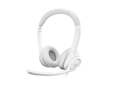 LOGITECH H390, USB stereo slušalke, bele