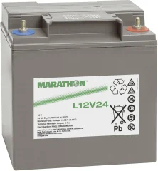 Svinčev akumulator 12 V 23.5 Ah GNB Marathon L12V24 NALL120024HM0MA svinčevo-koprenast (AGM) 168 x 174 x 127 mm M6-vijačni priklop