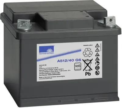 GNB Sonnenschein A512/40 G6 NGA5120040HS0BA svinčeni akumulator 12 V 40 Ah svinčevo-gelni (ŠxVxG) 210 x 175 x 175mm M6-vijačni priklop brez vzdrževanj