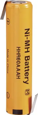 NiMH akumulator Panasonic Micro Z-spajkalni priključek\, HHR-60AAAH-1Z\, 1.2 V 500 mAh (Ø x V) 10.5 mm x 44.5 mm