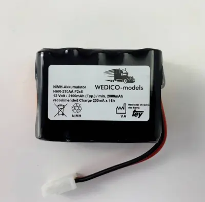 WEDICO-models nimh akumulatorski paket za modele 12 V 2100 mAh    AMP