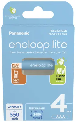 eneloop eneloop lite HR03 micro (AAA)-akumulator NiMH 550 mAh 1.2 V 4 kos