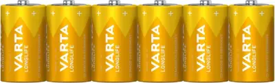 Mono baterija (D) alkalno-manganova Varta Longlife LR20 1.5 V 6 kosov
