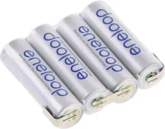 Akumulatorski paket Eneloop Mignon 4\, 8 V\, Z-spajkalni priključek 2000 mAh (D x Š x V) 58 x 14.5 x 50.5 mm