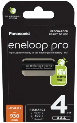 eneloop eneloop pro HR03 micro (AAA)-akumulator NiMH 930 mAh 1.2 V 4 kos