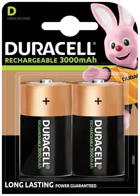 Duracell PreCharged  mono (D)-akumulator NiMH 3000 mAh 1.2 V 2 kos