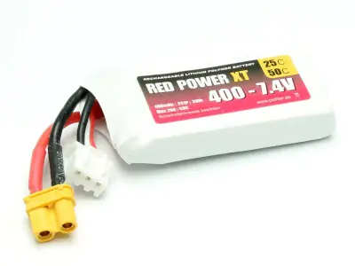 Red Power lipo akumulatorski paket za modele 7.4 V 400 mAh  25 C mehka torba XT30
