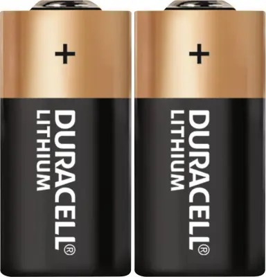 Baterija za fotoaparat CR-123A litijeva Duracell CR123 1400 mAh 3 V 2 kosa