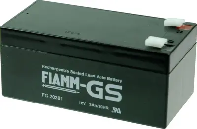 Fiamm PB-12-3,4-4,8 FG20341 svinčeni akumulator 12 V 3.4 Ah svinčevo-koprenast (ŠxVxG) 134 x 66 x 65mm ploščati vtič 4,8mm brez vzdrževanja, nizko sam