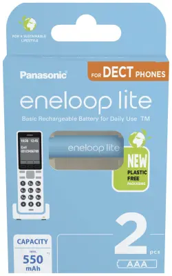 eneloop eneloop lite DECT HR03 micro (AAA)-akumulator NiMH 550 1.2 V 2 kos
