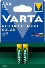Micro (AAA) akumulator NiMH Varta Longlife Solar HR03 550 mAh 1.2 V 2 kosa