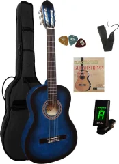 MSA Musikinstrumente C 23 Set Clip koncertna kitara-komplet 4/4 modra vključno s torbo