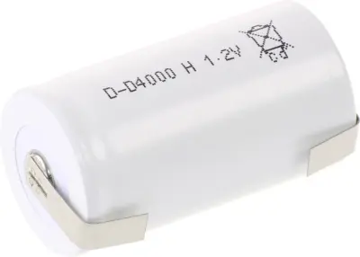 Posebni akumulator Mono (D) temperaturno odporni\, U-spajkalni rep\, Flat-Top NiCd Mexcel D-D4000H 1.2 V 4000 mAh