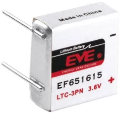 Posebna litijeva baterija EVE LTC-3PN\, 4 x spajkalni zatič 3.6 V 400 mAh 17.8 x 16.85 x 14.6 mm LTC-3PN\, EF651615