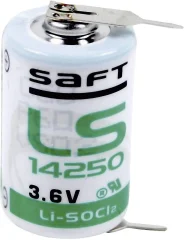 Posebna litijeva baterija Saft 1/2 AA 2 x spajkalni zatič 3.6 V 1200 mAh 1/2 AA (Ø x V) 15 mm x 25 mm