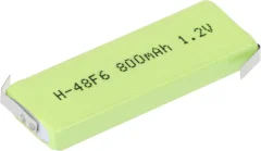 Mexcel HPE-F6-800 specialni akumulatorji prismatično z-spajkalni priključek NiMH 1.2 V 770 mAh Posebni akumulator Prismatisch Z-spajkalni rep NiMH Mexcel HPE-F6-800 1.2 V 770 mAh